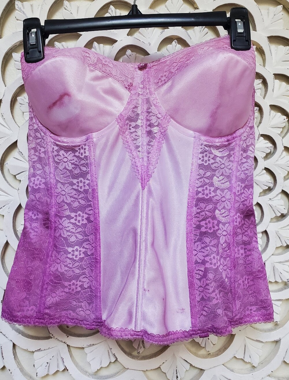 Hand Dyed Boustier With Boning By Dominique Intimate Apparel Size 36D